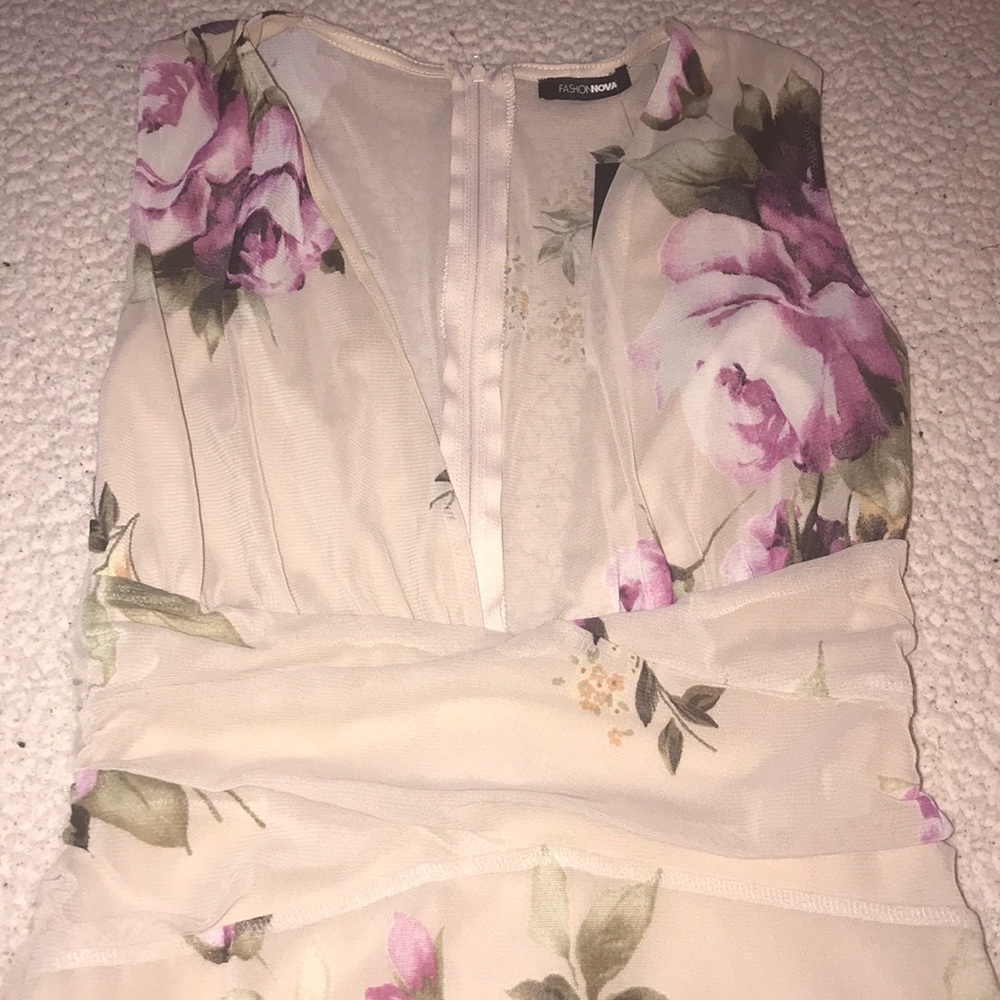 Floral midi dress fashion nova